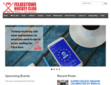 Tablet Screenshot of felixstowehockeyclub.co.uk